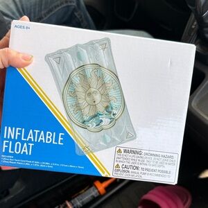 Sunburst Inflatable Float - Blue and White NEW